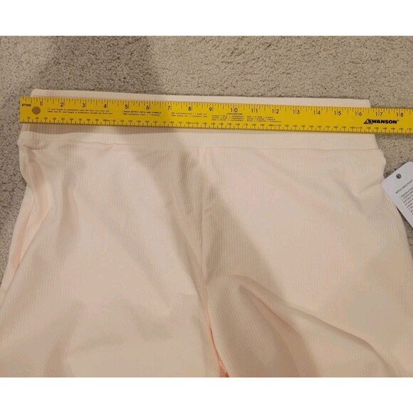 NWT Rhone Ripple Sweatpant Wide Leg Ribbed Cream Women's Large Athleisure Lounge - Picture 5 of 12